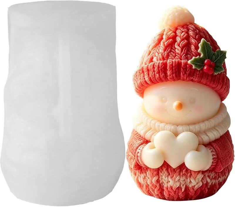 Marke: Generisch Weihnachtskerzenformen für Kerzen zu Weihnachten Flexible Silikonform mit — Weihnachtskueche