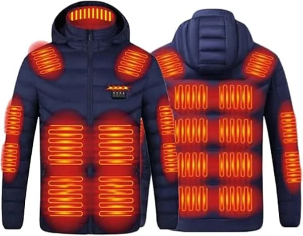 Marke: YNRENHNEE Beheizbare Jacke Herren Damen Heizjacke Winter Warm Steppjacke mit Kapuze — Heizkleidung
