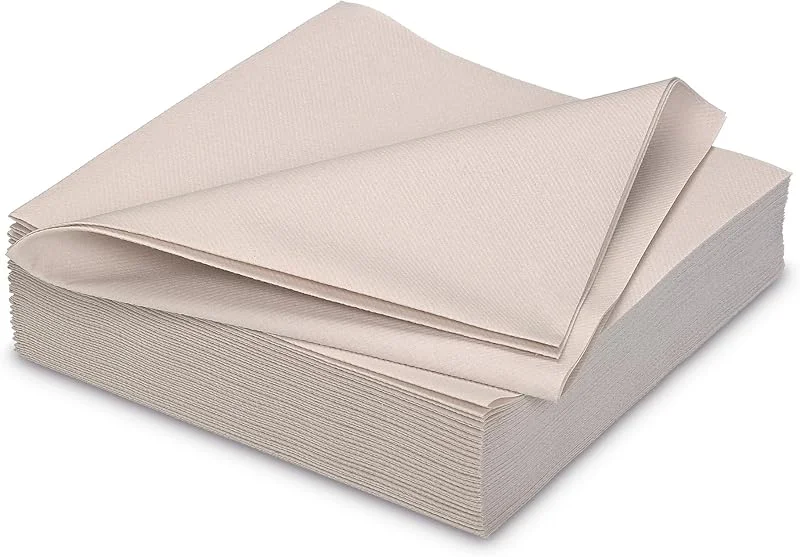 Marke: AVA Servietten stoffähnlich 40x40cm 25 Stück - FARBAUSWAHL - Airlaid saugstark - Einweg Tischservietten zum Falten - Einfarbige Papierservietten für Hochzeit Geburtstag Gastronomie - Beige — Advent und Tisch