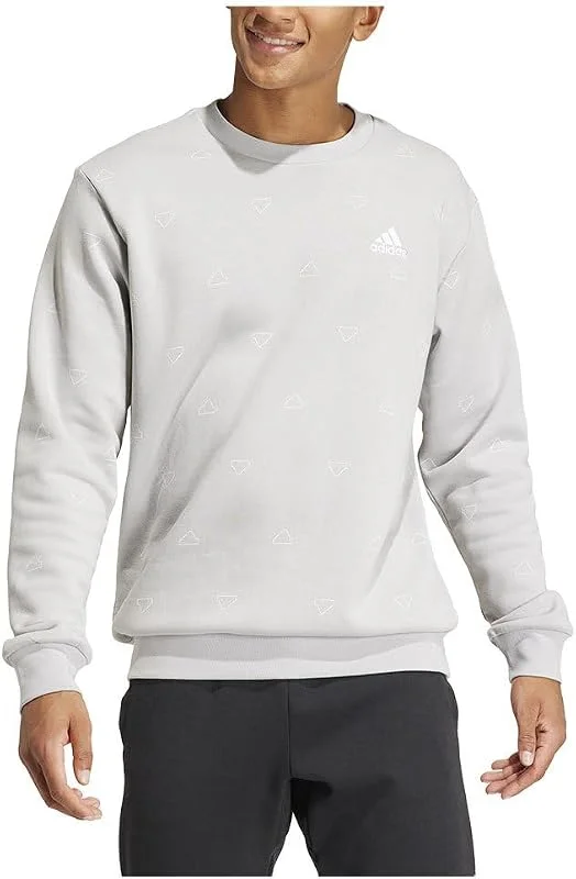 Adidas Herren Seasonal Essentials Monogram Graphic Crew Sweatshirt — Weihnachtsmode