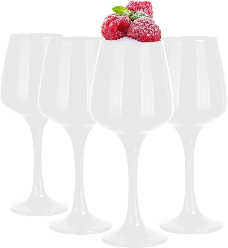 Besuche den Glasmark KROSNO 1992-Store Glasmark KROSNO, 360ml, Set von 4, Weinglas, Weißweingläser, Rotweingläser, Weinkelche, Originelles Design, Spülmaschinenfest, einzigartige Form und Stil, Perfekt für zu Hause, Restaurants — Wein und Festtafel