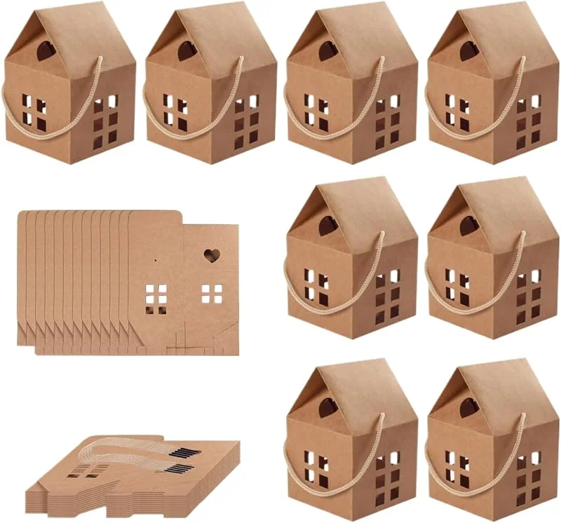 Marke: Generic Weihnachten Boxen Für Süßigkeiten 30 Stück Boxen In Hausform Für — Geschenkverpackung