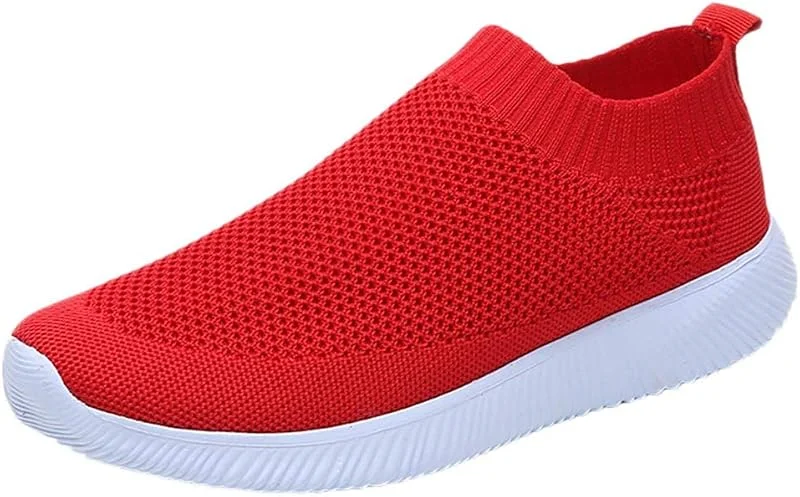 Marke: Yowablo Schuhe Frauen Outdoor Mesh Casual Slip On Bequeme Sohlen Laufen Sportschuhe — Heizkleidung