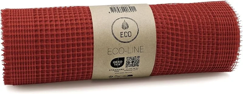 Marke: Deko AS GmbH Sizonet® Line Tischläufer, 30cm breit und 20 Meter auf der Vorteilsrolle (Karminrot) — Küche & Haushalt
