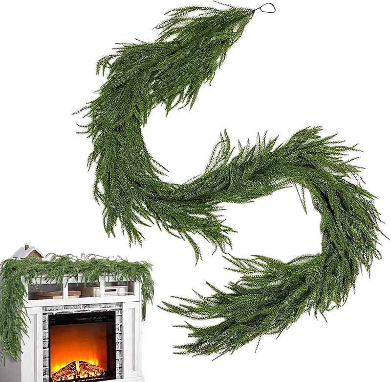 Marke: Uhngw Kiefern-Girlande Naturgetreu, Dekorativ, Aufhängbar, Echtanfassend — Weihnachtsdeko
