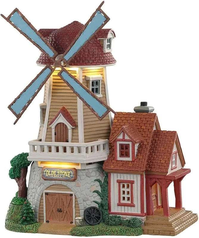 Marke: Lemax Lemax - Olde Stone Mill 05637 Windmühle Weihnachtsdorf Winterdorf — Weihnachtsdeko