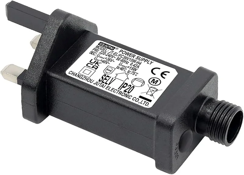 Marke: DR. WATCH 36V 15W LED Transformator Lichterkette für CZJUTAI JT-EL, FC36V15W Weihnachtsbeleuchtung Beleuchten Sie Ihren Urlaub (Multifunktions-Gewinde)