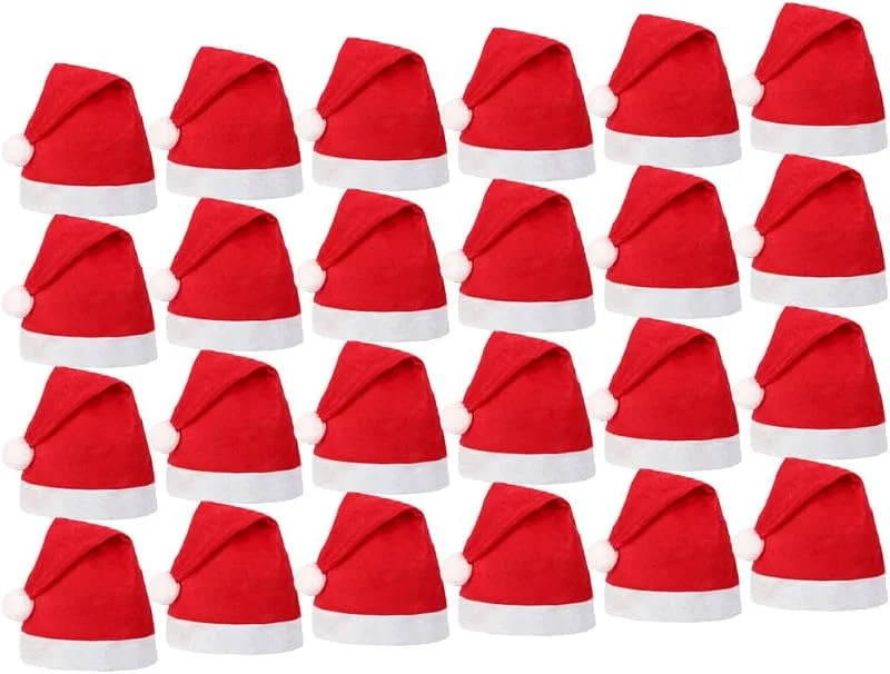 Marke: Santa Magix Weihnachtsmütze Nikolausmütze Werbeartikel rot mit Bommel wm-32 — Weihnachtsmode