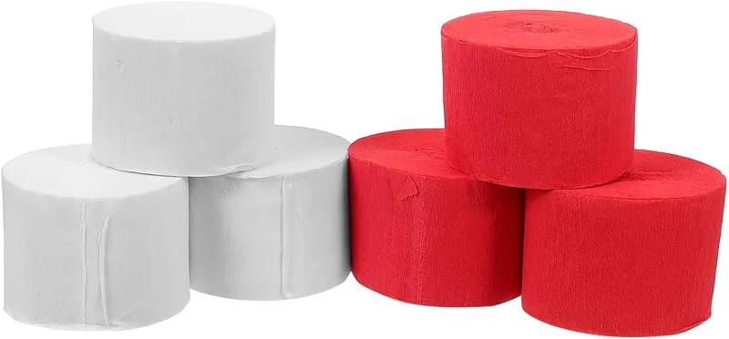 Marke: BESTOYARD BESTOYARD 6 Stück Krepppapierrolle aus Papier für Party Dekoration — Geschenkverpackung