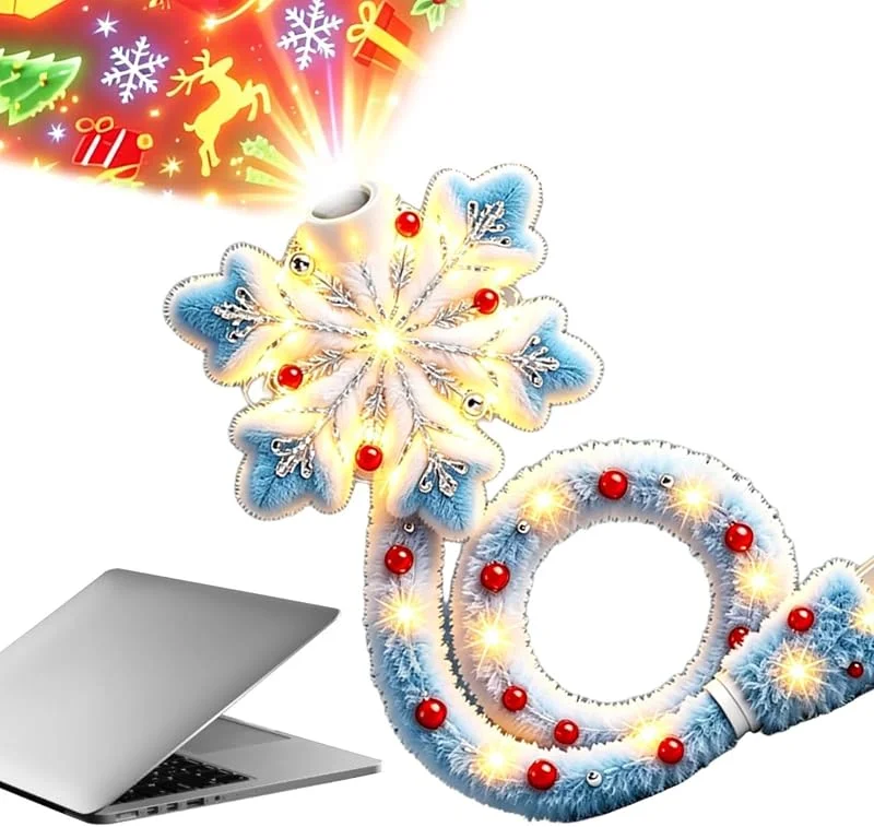 Marke: Générique Christmas Projector – Outdoor Plug Play Snowflake Decor – Holiday Room — Weihnachtsbeleuchtung