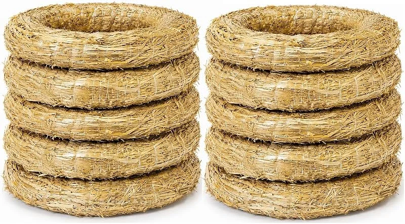 Besuche den SEPIR-Store Strohkranz, Strohrömer 40 cm – 10er Set, Natur Strohkränze Ø 40 cm x 7 cm, Kränze zum Basteln, Dekorieren & Selbermachen, Weihnachtskranz, Ostern, Türkranz, Tischdeko, DIY Kranz — Weihnachtsdeko