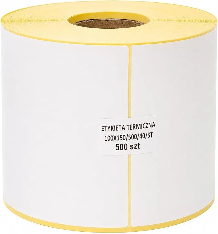 Besuche den MD Labels-Store MD Labels Thermoetiketten 100 x 150 mm, 500 Stück auf Rolle, ohne Perforation, Hülse 40 mm, weiß, selbstklebend, für Thermodirektdruck — Geschenkverpackung