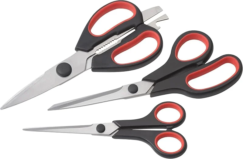 Besuche den Meister-Store Meister Scheren-Set 3-teilig – Rostfreie Edelstahl-Klingen — Wein und Festtafel