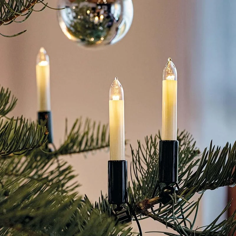 Besuche den hellum-Store hellum Lichterkette Tannenbaum LED innen mit 20 Kerzen, Stecker teilbar — Weihnachtsbeleuchtung