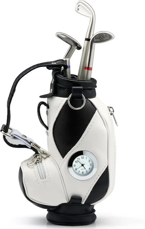 Besuche den TRIXES-Store TRIXES Golf-Tasche Stiftehalter Set mit Schlägerstiften & Uhr — Weihnachtsdeko